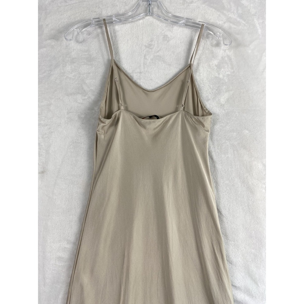 Quince 100% Washable Silk Maxi Slip Dress Women Sz S Champagne SEE NOTES - Picture 8 of 15